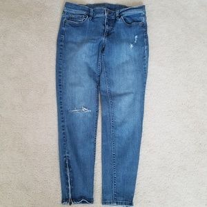 LOFT Modern skinny zippered ankle jeans SZ 6 / 28